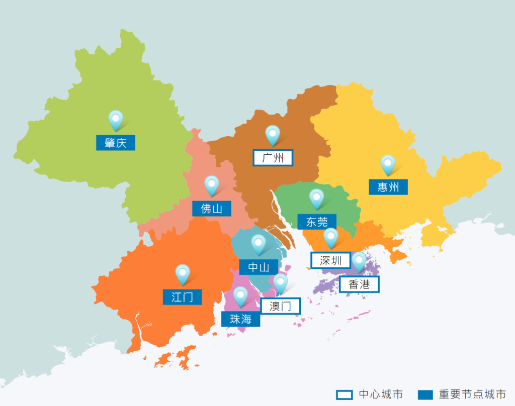 大湾区地图